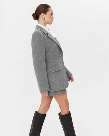 Сірий жакет Select з вовни FASHIONISTA