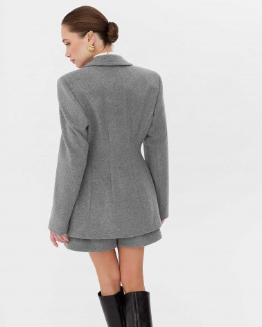Сірий жакет Select з вовни FASHIONISTA