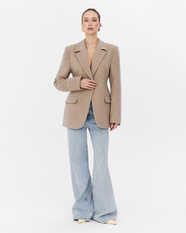 Бежевий жакет Select з вовни FASHIONISTA