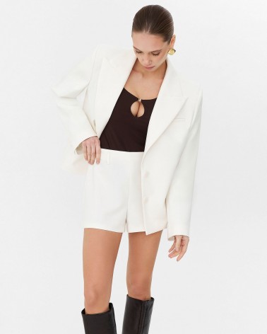 Молочні шорти з високою посадкою FASHIONISTA