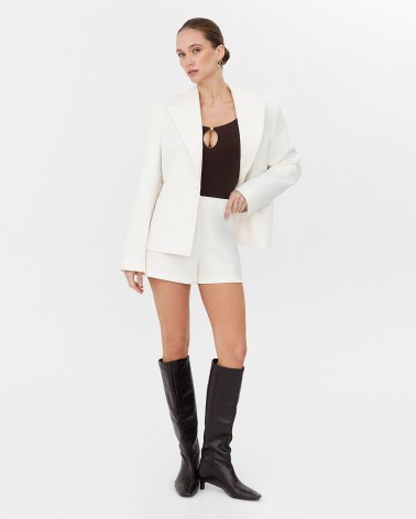 Молочні шорти з високою посадкою FASHIONISTA