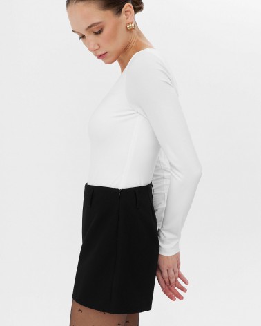 Чорні шорти з високою посадкою FASHIONISTA