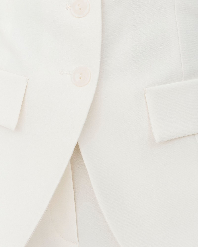 Молочний Allure корсет з ґудзиками та імітацією кишень FASHIONISTA Молочний Allure корсет з ґудзиками та імітацією кишень FASHIONISTA