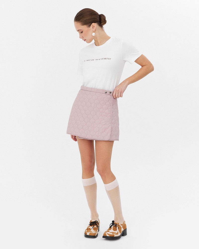 Лілова спідниця-шорти стьобана FASHIONISTA Лілова спідниця-шорти стьобана FASHIONISTA