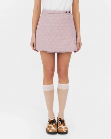 Лілова спідниця-шорти стьобана FASHIONISTA