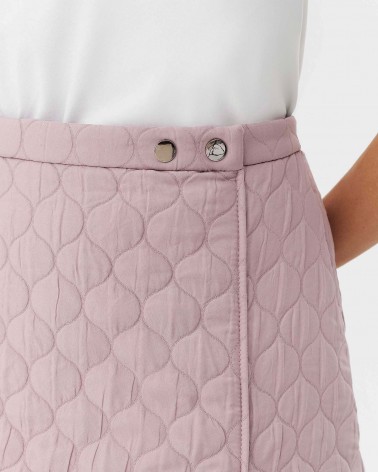 Лілова спідниця-шорти стьобана FASHIONISTA