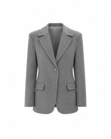 Сірий жакет Select з вовни FASHIONISTA
