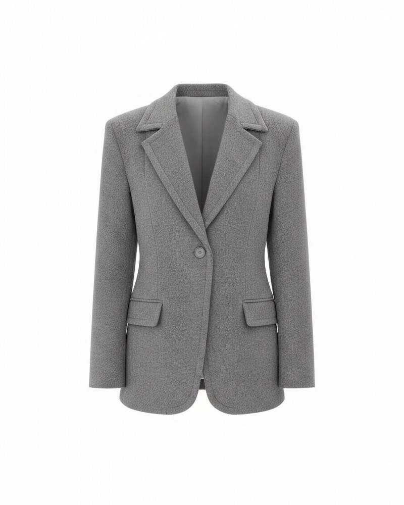 Сірий жакет Select з вовни FASHIONISTA