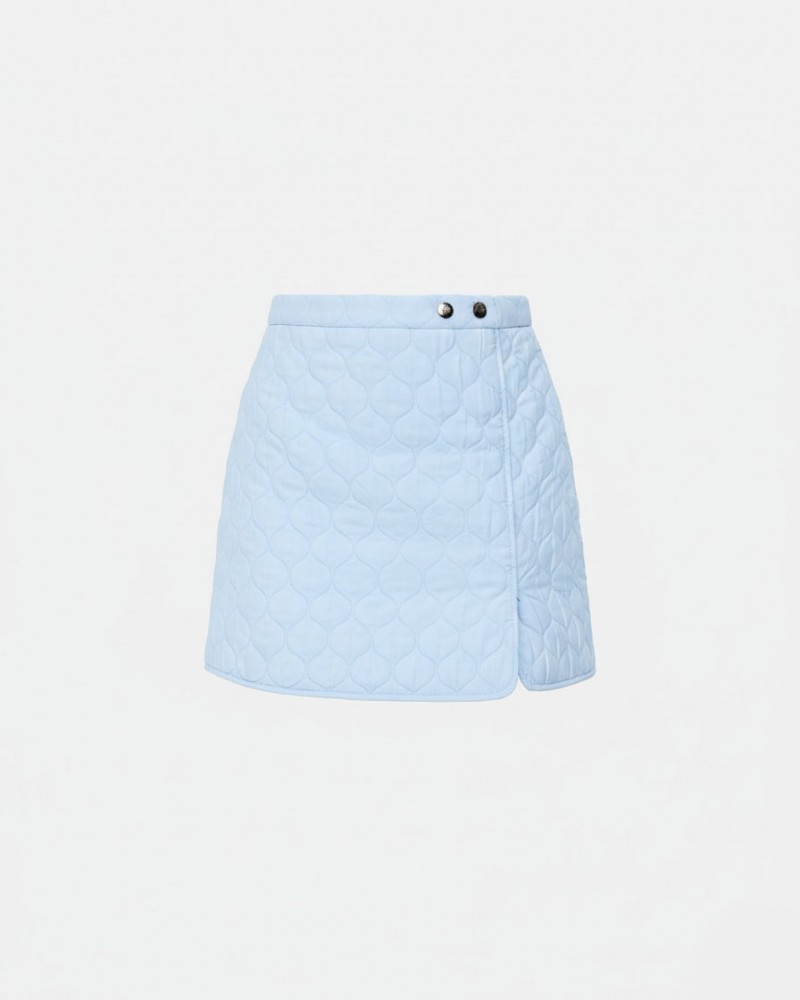 Блакитна спідниця-шорти стьобана FASHIONISTA Блакитна спідниця-шорти стьобана FASHIONISTA