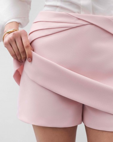 Рожева спідниця-шорти довжини міні FASHIONISTA