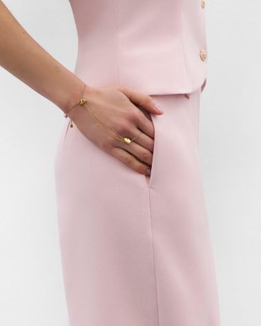 Рожеві штани Eclat о-силуету Regular FASHIONISTA