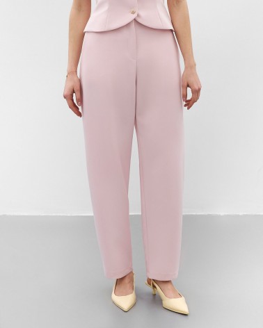 Рожеві штани Eclat о-силуету Long FASHIONISTA