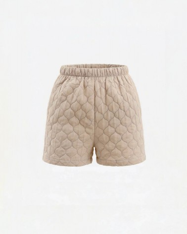 Світло-бежеві стьобані короткі шорти Bubble FASHIONISTA