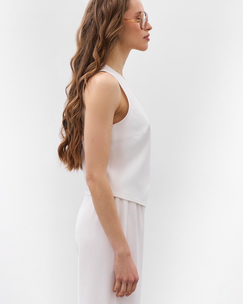 Костюм Texture з жилетом та штанами від FASHIONISTA молочний