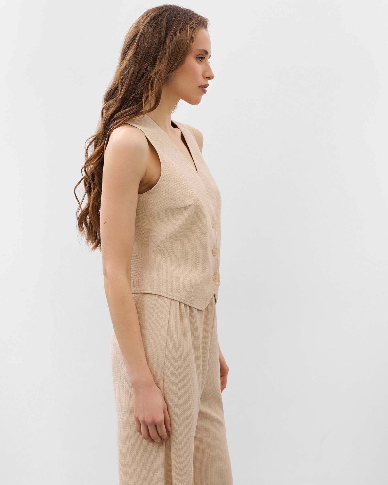 Костюм Texture з жилетом та штанами від FASHIONISTA бежевий