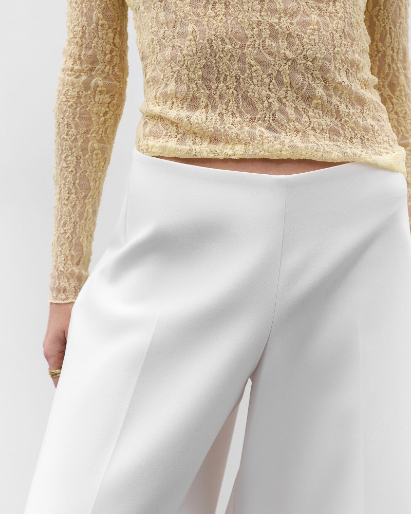 Молочні штани Wide Leg з низькою посадкою FASHIONISTA