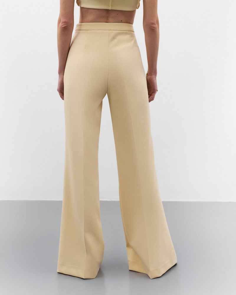 Кремові штани-кльош FASHIONISTA