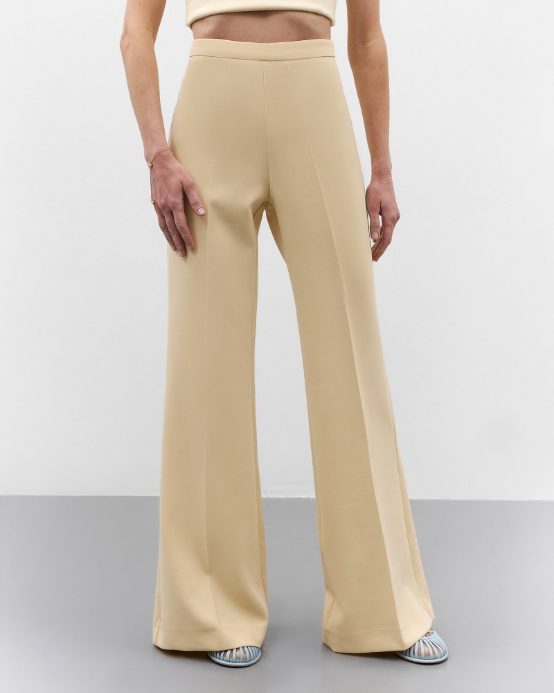 Кремові штани-кльош FASHIONISTA