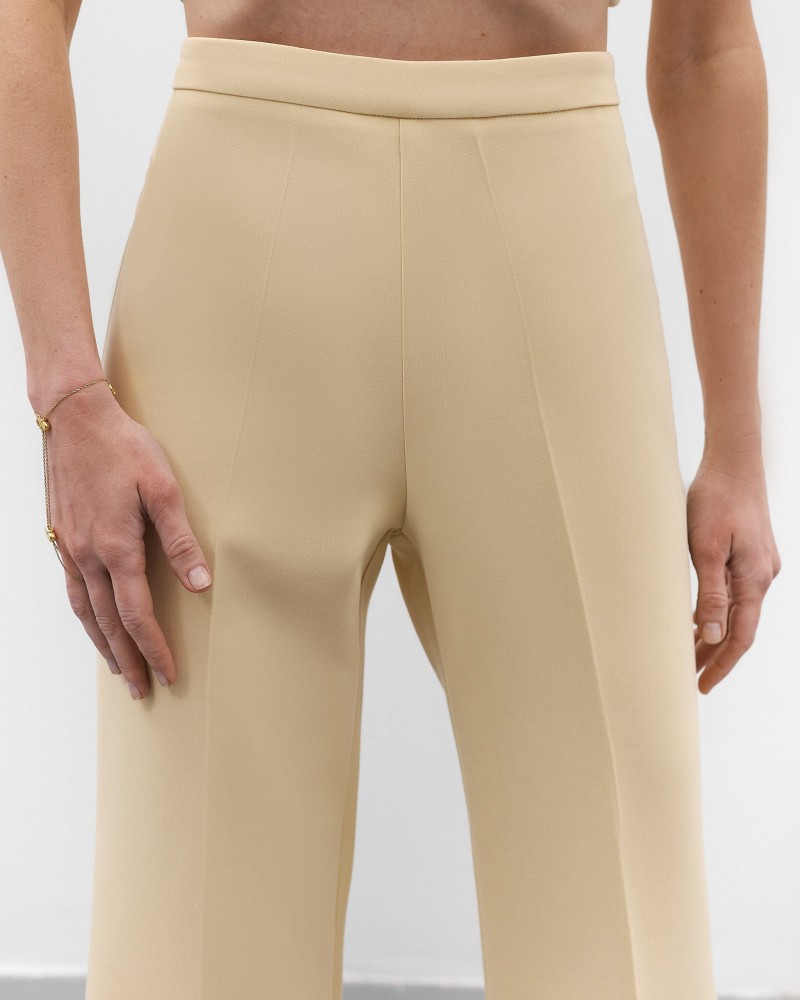 Кремові штани-кльош FASHIONISTA