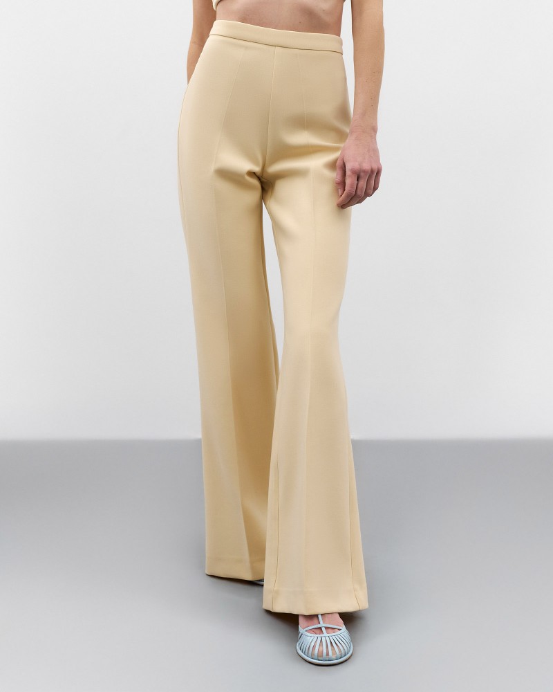 Кремові штани-кльош FASHIONISTA