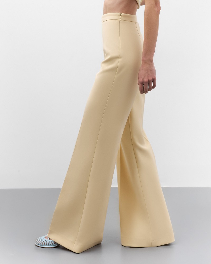 Кремові штани-кльош FASHIONISTA