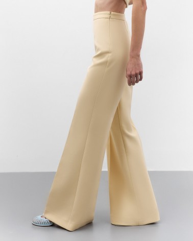 Кремові штани-кльош FASHIONISTA