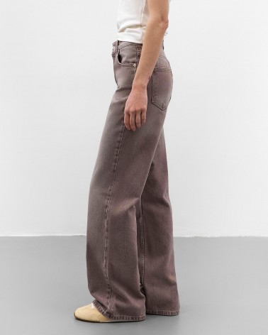 Світло-коричневі джинси Straight з вивареним ефектом FASHIONISTA