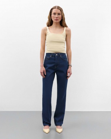 Темно-сині джинси Baggy з вивареним ефектом FASHIONISTA