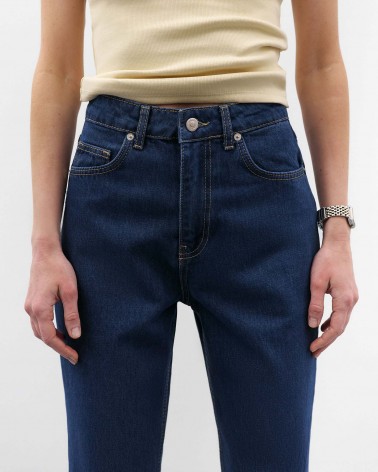 Темно-сині джинси Baggy з вивареним ефектом FASHIONISTA