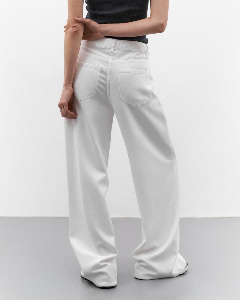 Білі джинси Base Wide Leg FASHIONISTA Білі джинси Base Wide Leg FASHIONISTA
