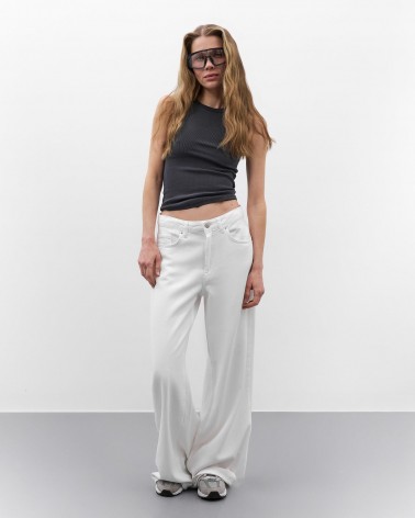 Білі джинси Base Wide Leg FASHIONISTA