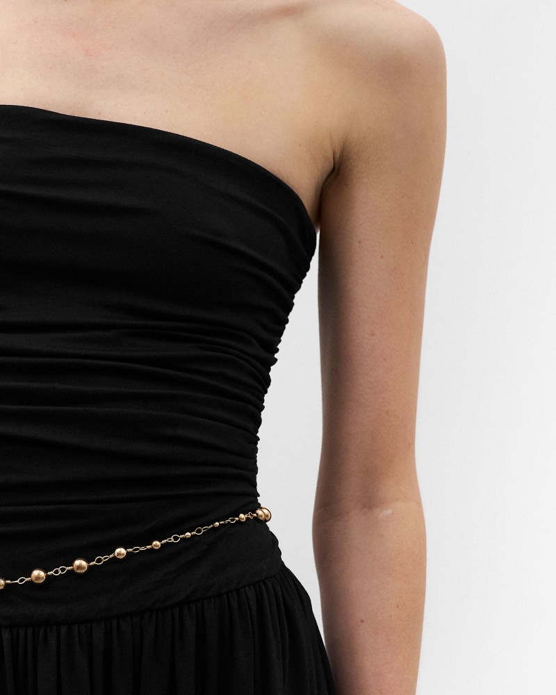 Чорна максісукня з драпіруванням
 FASHIONSTA