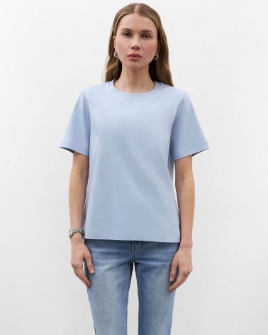 Блакитна базова футболка FASHIONISTA