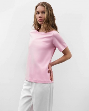 Рожева базова футболка FASHIONISTA