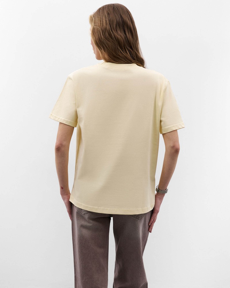 Жовта футболка вільного крою FASHIONISTA