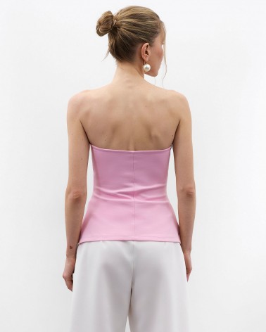 Рожевий силуетний топ-бандо FASHIONISTA