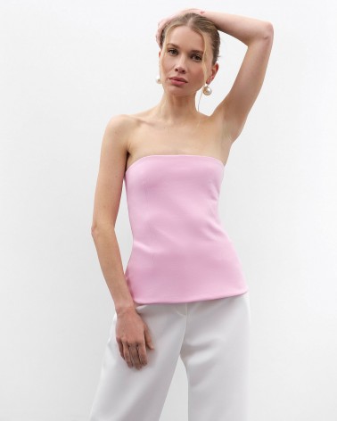 Рожевий силуетний топ-бандо FASHIONISTA
