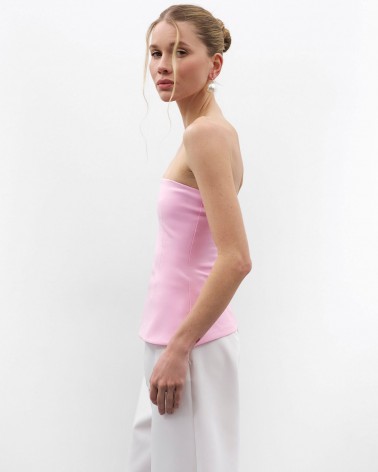 Рожевий силуетний топ-бандо FASHIONISTA