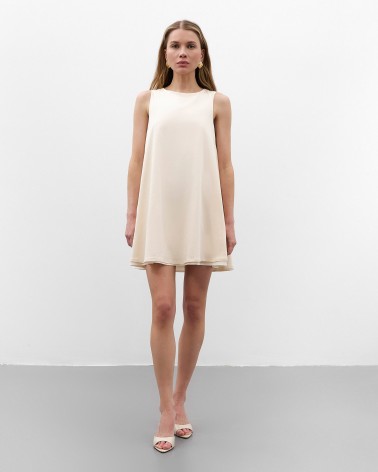 Світло-бежева мінісукня вільного крою
 FASHIONSTA