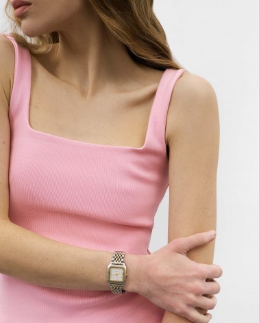 Рожевий топ з прямокутним вирізом FASHIONISTA