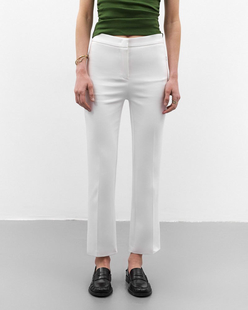 Молочні штани прямого крою FASHIONISTA