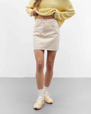 Світло-бежева джинсова спідниця
 довжини міні FASHIONISTA