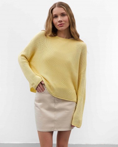 Жовтий джемпер з довгими рукавами FASHIONISTA