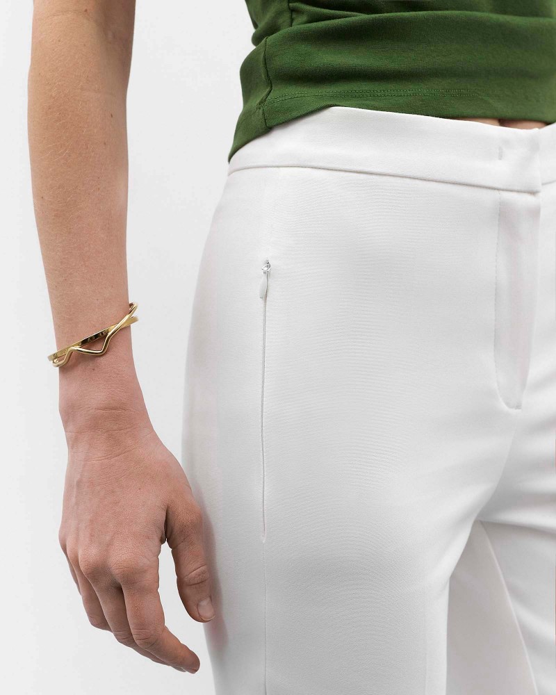 Молочні штани прямого крою FASHIONISTA