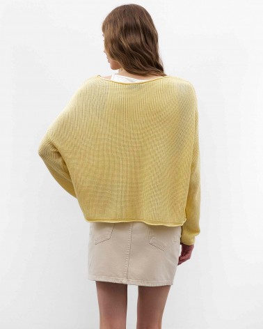 Жовтий джемпер з довгими рукавами FASHIONISTA