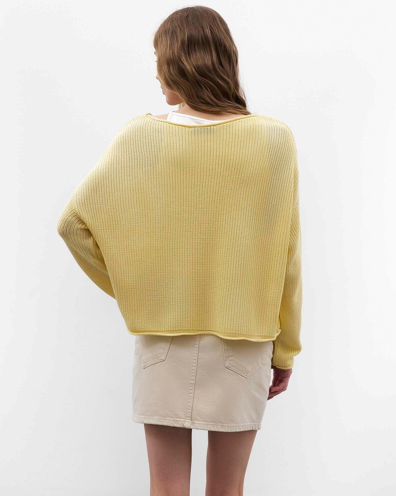 Жовтий джемпер з довгими рукавами FASHIONISTA