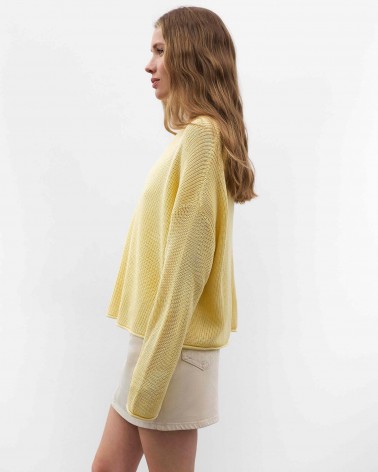 Жовтий джемпер з довгими рукавами FASHIONISTA