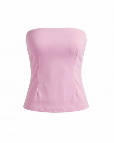 Рожевий силуетний топ-бандо FASHIONISTA