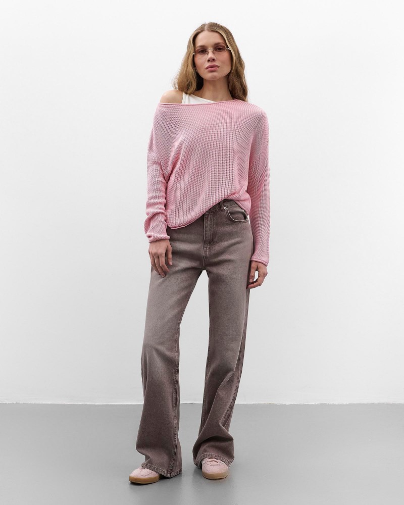 Рожевий джемпер з довгими рукавами FASHIONISTA Рожевий джемпер з довгими рукавами FASHIONISTA