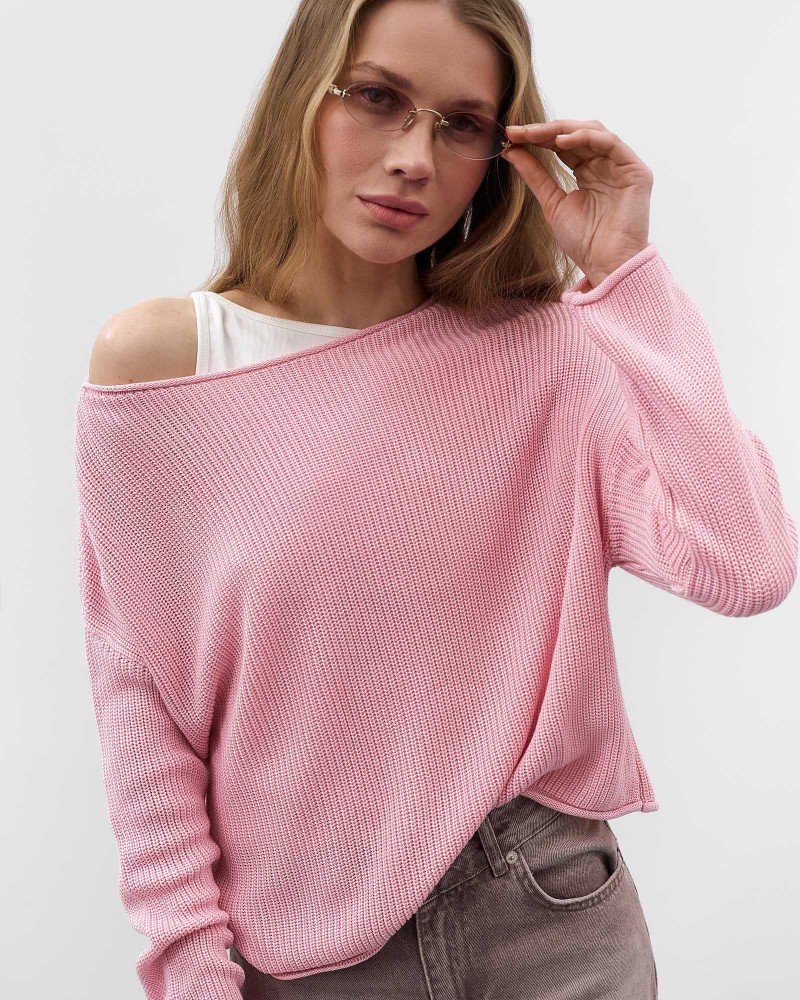 Рожевий джемпер з довгими рукавами FASHIONISTA Рожевий джемпер з довгими рукавами FASHIONISTA